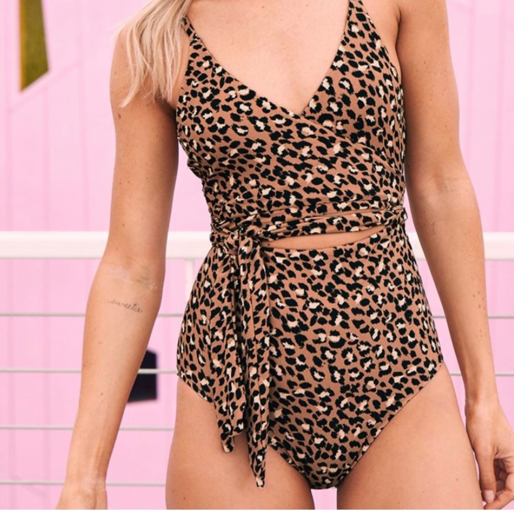 Aerie one piece wrap bathing suit